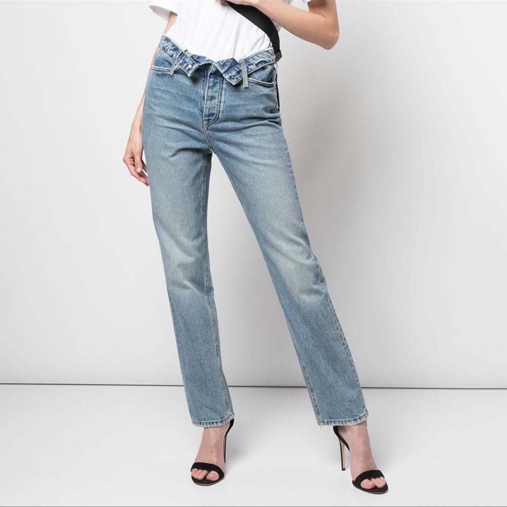 NWT Alexander Wang Cult Flipped Jeans 29 Vintage Mid Indigo NWT